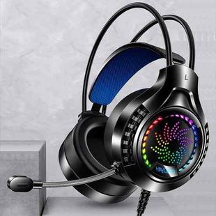 YINDIAO Q7 Colorful Light Computer Wired Headset USB Gaming Headset Dual 3.5mm + USB Black