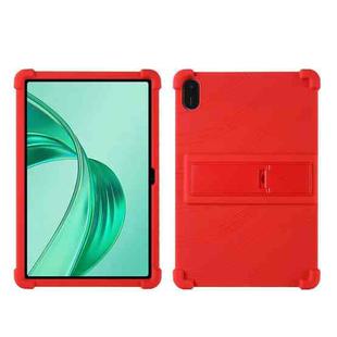 For Honor Pad X9 Shockproof Silicone Tablet Protective Case With Holder(Red)