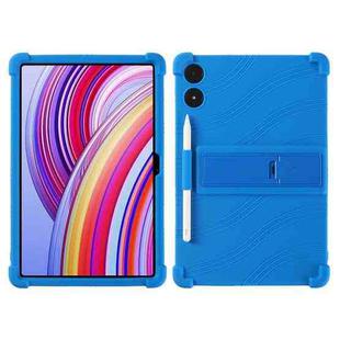 For Xiaomi POCO Pad 5G Shockproof Silicone Tablet Protective Case With Holder(Blue)