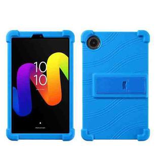 For TCL Tab 8 Gen 2 Shockproof Silicone Tablet Protective Case With Holder(Blue)