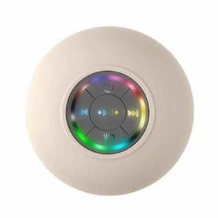 BT-07 Portable Large Suction Cup Waterproof Bathroom Bluetooth Speaker(White)