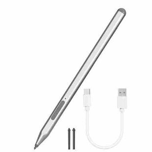 For Microsoft Surface Pro/Go/Laptop/Book Anti-Touch Handwriting Capacitive Pen(Silver)