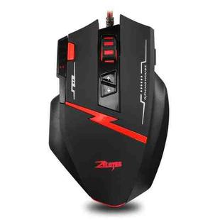 ZELOTES C8 8-buttons Ergonomic Game Programming Custom Wired Mouse(Black)