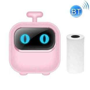 Portable Mini Thermal HD Printer Bluetooth Student Error Title Note Photo Printing Label Maker Camera(Pink)