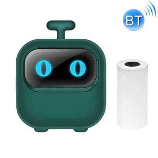 Portable Mini Thermal HD Printer Bluetooth Student Error Title Note Photo Printing Label Maker Camera(Green)