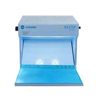 SUNSHINE SS-917C Mobile Phone Screen Repair Dust-free Workbench Green White Light Dual Lamps Dust Display Lamp Operator Bench EU Plug