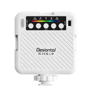 Desiontal X1 Portable RGB Cell Phone Live Streaming Fill Light(White)