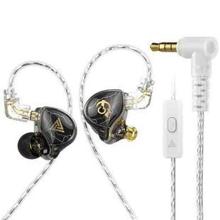 QKZ HBB With Microphone 3.5mm Mobile Phone Earphones Sports In-Ear Pluggable Stage Earphone