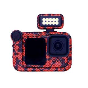 For GOPro HERO13 Black Camera Stickers Body Protective Film, Style: 17 Snake Scale Red