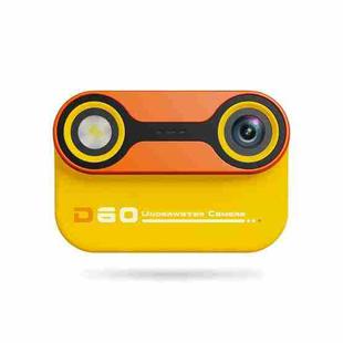 D60 3m Waterproof 2K HD 10X 2.4-inch Outdoor Photo Video Recording Children Mini Camera(Yellow)