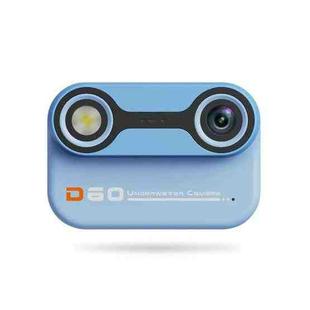 D60 3m Waterproof 2K HD 10X 2.4-inch Outdoor Photo Video Recording Children Mini Camera(Blue)