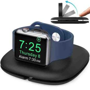 For Apple Watch AhaStyle PT126 Storage Folding Stand Plastic Charging Holder(Black)