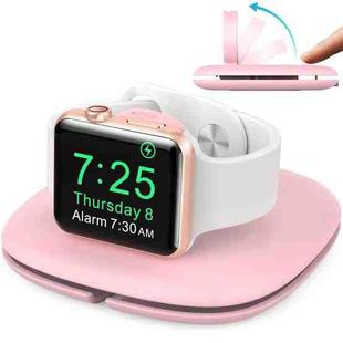 For Apple Watch AhaStyle PT126 Storage Folding Stand Plastic Charging Holder(Pink)