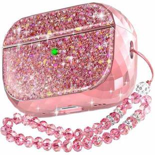 For AirPods Pro 2 AhaStyle PT119 Wireless Earphone Split Electroplated Protective Case(Pink)