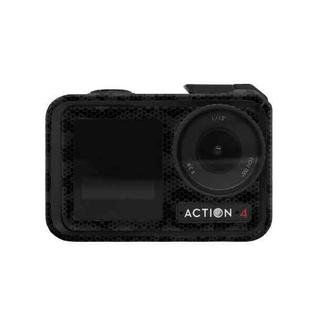 For DJI Action 4 Motion Camera Stickers All Inclusive Photo Frame Color Changing Stickers Accessories, Style: AC4-13 Snake Scale Black