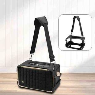 For JBL Authentics 300 Speaker EVA Protective Cover Portable Case With Shoulder Strap(Black)