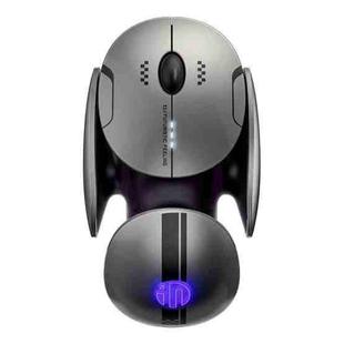 Inphic X2 Bluetooth Wireless Mouse Tri-Mode Silent Rechargeable Office Gaming Laptop Mouse(Liquid Metal Gray)