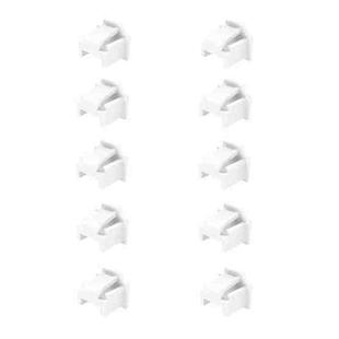 RJ45 Network Port Dust Plug Router Network Cable Protection Cover(White 10pcs)