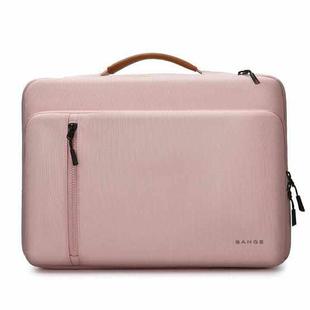 BANGE BG-6802 Laptop Bag Notebook Protective Case, Color: Pink Large