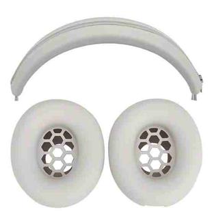 For Beats Studio Pro Headphones Silicone Ear Cushion + Headband Cover Set(Beige)