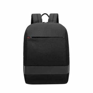 SKV B22016 Men Business Casual Double Shoulder Bag Outdoor Travel Laptop Backpack(Black)