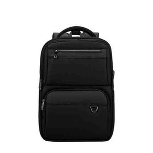 SKV B23889 Men Large Capacity Double-Shoulder Business Laptop Bag(Black)