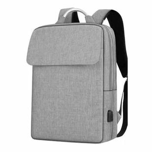 SKV BLB21282 Men Business Duty Traveling Double Shoulder Bag Lightweight Large Capacity Laptop Backpack(Gray)