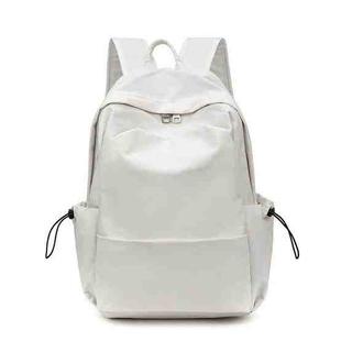 SKV B1530 Large Capacity Student School Bag Casual Double Shoulder Laptop Backpack(White)