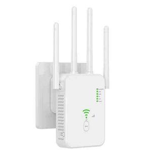 Urant U10 300Mbps 2.4G Wireless Repeater WiFi Signal Amplifier With 4 Antennas US Plug White