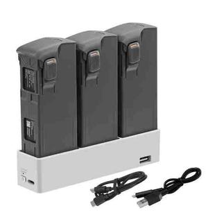 For DJI Avata 2 YX Charger 3-way Charging Butler Supports PD 65W(Silver Gray)