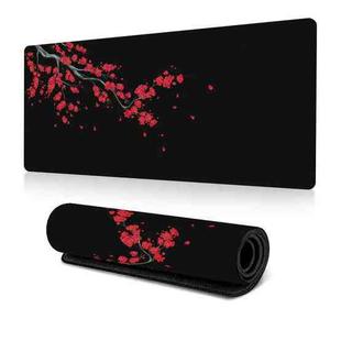 300x600x2mm Ink Painting Cherry Blossom Rubber Non-Slip Mouse Pad Desk Mat(Pattern 17)