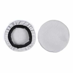 2pcs Universal Round Reusable Headset Dust Cover Sweat-proof Breathable Protective Cover, Color: S Gray