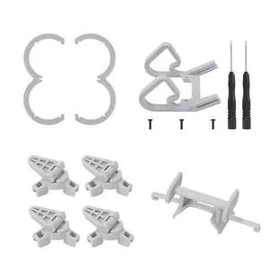 For DJI Neo CQT Impact Protection Cover + Bumper + Folding Stand + Tail Wing 4 In 1 Set(Gray)