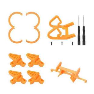 For DJI Neo CQT Impact Protection Cover + Bumper + Folding Stand + Tail Wing 4 In 1 Set(Orange)