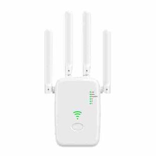 Urant U11 300Mbps 2.4G Wireless Repeater WiFi Signal Amplifier Support WPS Quick Setting EU Plug White