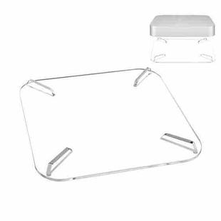 For Mac Mini 2010-2020 / 2023 / 2024 M4 Desktop Support Stand Anti-Slip Acrylic Bracket(Transparent)