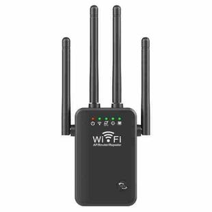 Urant U9 300Mbps 2.4G Wireless Repeater WiFi Signal Amplifier Support WPS Quick Setting US Plug Black