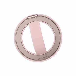 RK-X39 Mini Silicone Magnetic Finger Ring Buckle Mobile Phone Holder(Pink)