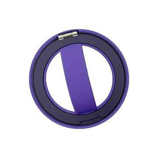 RK-X39 Mini Silicone Magnetic Finger Ring Buckle Mobile Phone Holder(Purple)