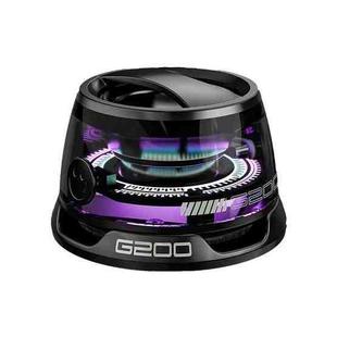 G200 Magnetic Bluetooth TWS Mini Speaker Subwoofer With Colorful Atmosphere Light(Black)