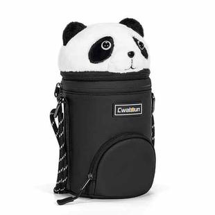 Cwatcun D162 Large Camera Lens Cylinder Cartoon Panda Camera Lens Protective Cover