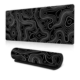 Large Abstract Mouse Pad Gamer Office Computer Desk Mat, Size: 400x900x2mm(Abstract Fluid 25)