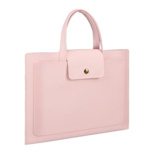 Laptop Computer Handbag For Ipad Macbook Lenovo Huawei Computer Inner Bag Briefcase, Spec: 15/16 inch(Pink)