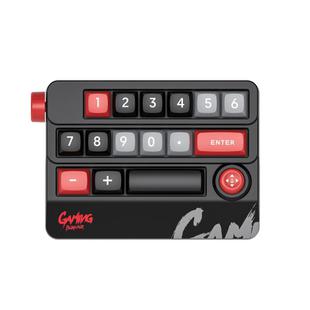 MKESPN RGB Hot Swap Wired Mechanical Keyboard Rocker Knob Programming Macro Custom Gaming Keyboard(Black)