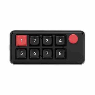 MKESPN 8-Key Wired Hot-Swappable Macro Definition Gaming Mechanical Keyboard With Knob(Black)