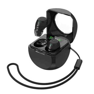 Smart ENC Noise Reduction Mini Bluetooth Earphones With Charging Compartment(Black)