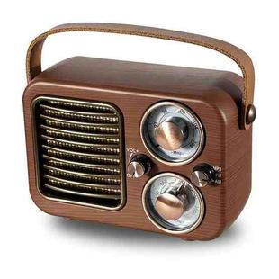 Retro Multifunctional Radio Bluetooth Speaker Handhled Audio Decoration Ornament(Horizontal Stripes)