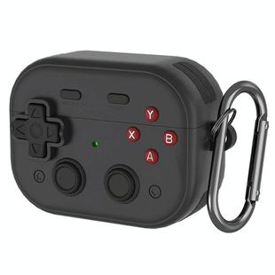 For AirPods 4  Earbuds Cover Retro Game Console Protective Case with Lock Design(Black)