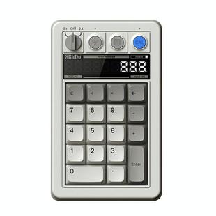 8BitDo Retro18 Tri-mode Connection Computer Mechanical Numeric Keyboard Counter 2 In 1(Light Gray M Version)