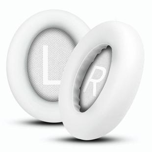 For Bose NC700 Headset 1pair Lambskin Earpads Sponge Cover Earmuffs(White)